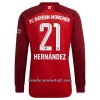 Camiseta de fútbol Manga Larga FC Bayern de Múnich Lucas Hernandez 21 Primera Equipación 2021/22 - Hombre